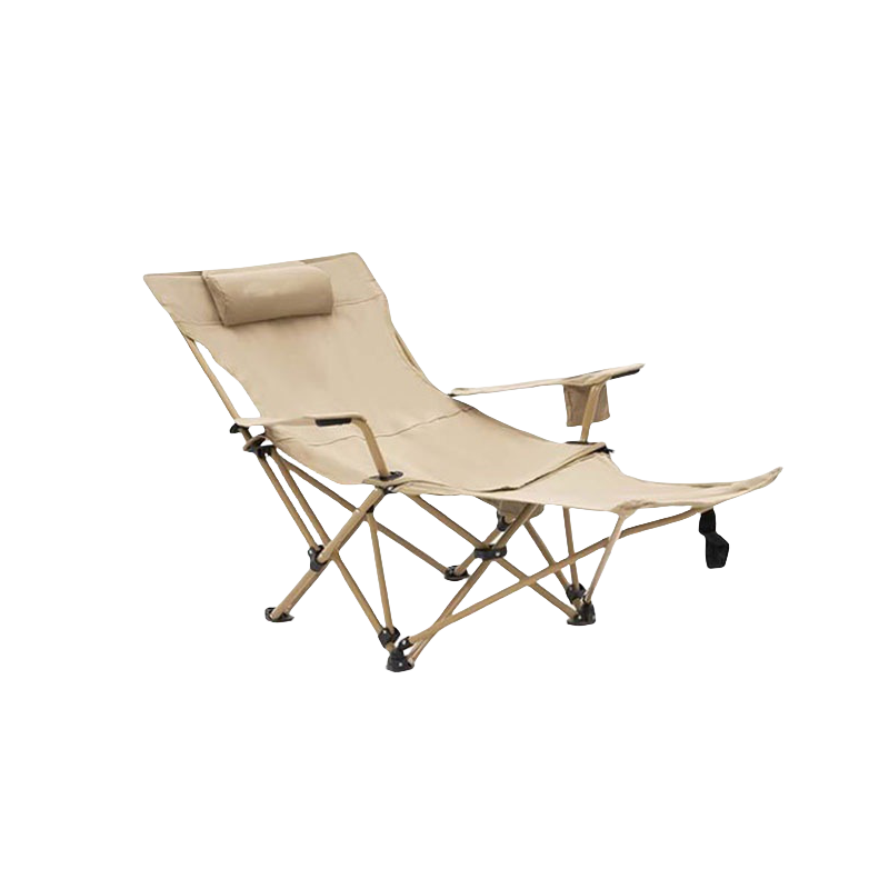 Portable Adjustable Reclining Outdoor Chair with Footrest, Foldable & Lightweight