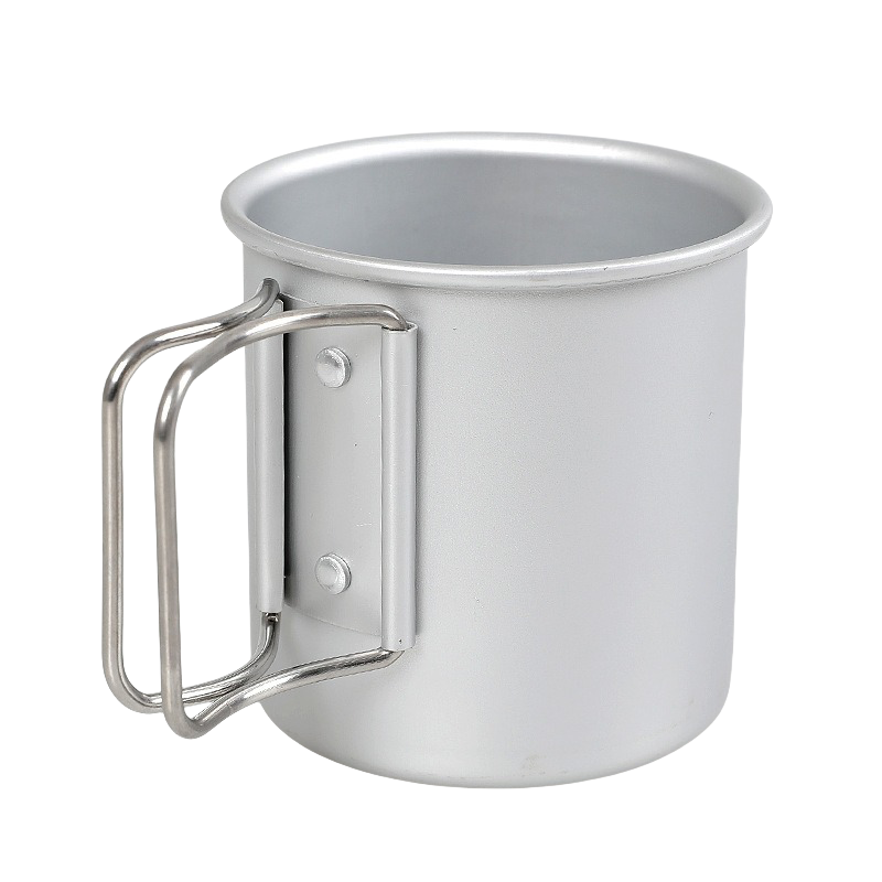 Folding Aluminum Camping Mug - 300ml, Durable and Lightweight