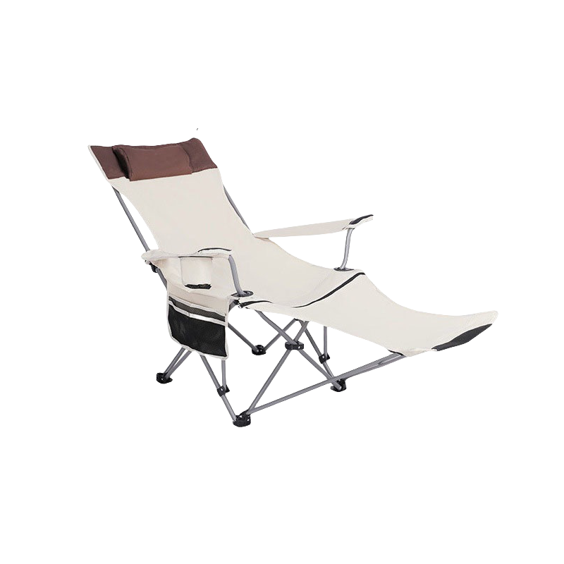 Portable Adjustable Reclining Outdoor Chair with Footrest, Foldable & Lightweight