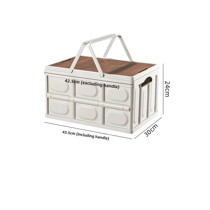 Portable Collapsible Storage Box with Lid - 30L/55L