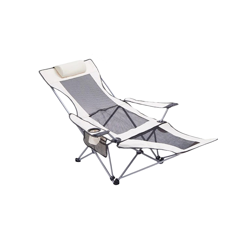 Portable Adjustable Reclining Outdoor Chair with Footrest, Foldable & Lightweight