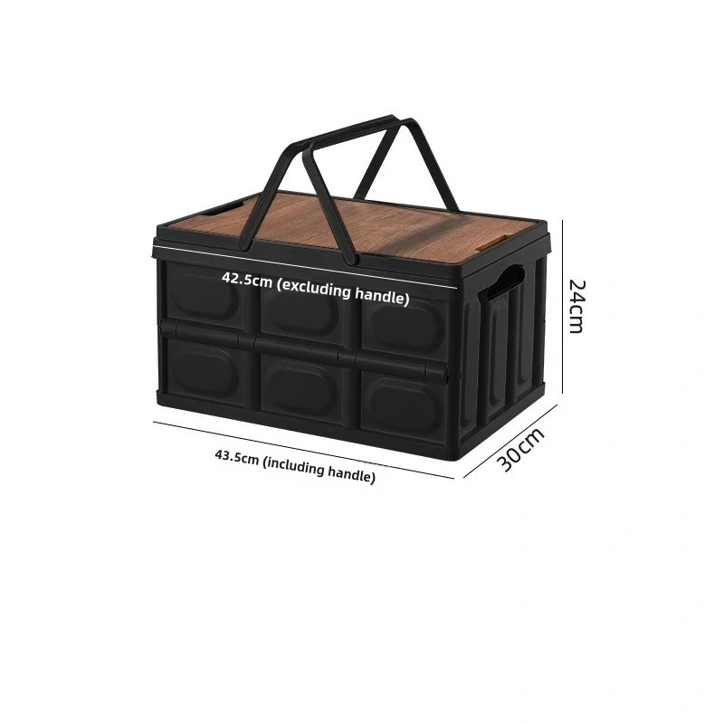 Portable Collapsible Storage Box with Lid - 30L/55L