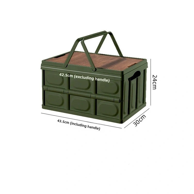 Portable Collapsible Storage Box with Lid - 30L/55L