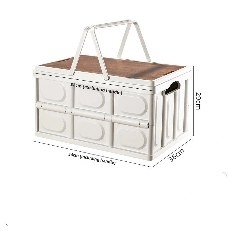 Portable Collapsible Storage Box with Lid - 30L/55L