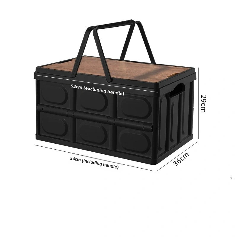 Portable Collapsible Storage Box with Lid - 30L/55L