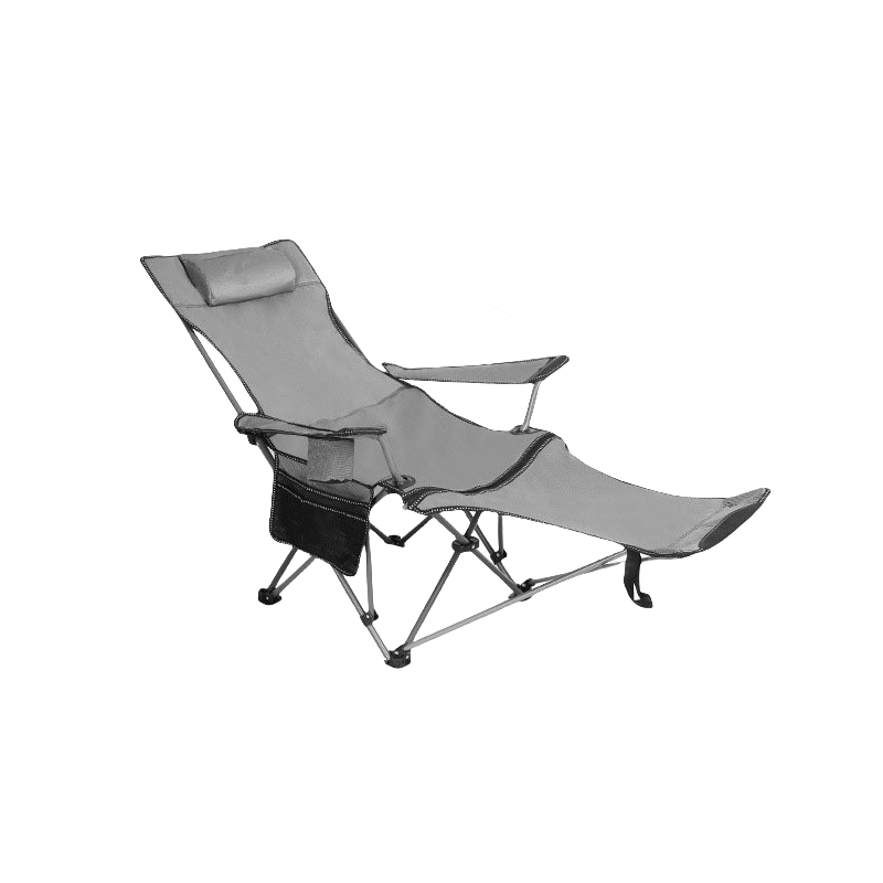 Portable Adjustable Reclining Outdoor Chair with Footrest, Foldable & Lightweight