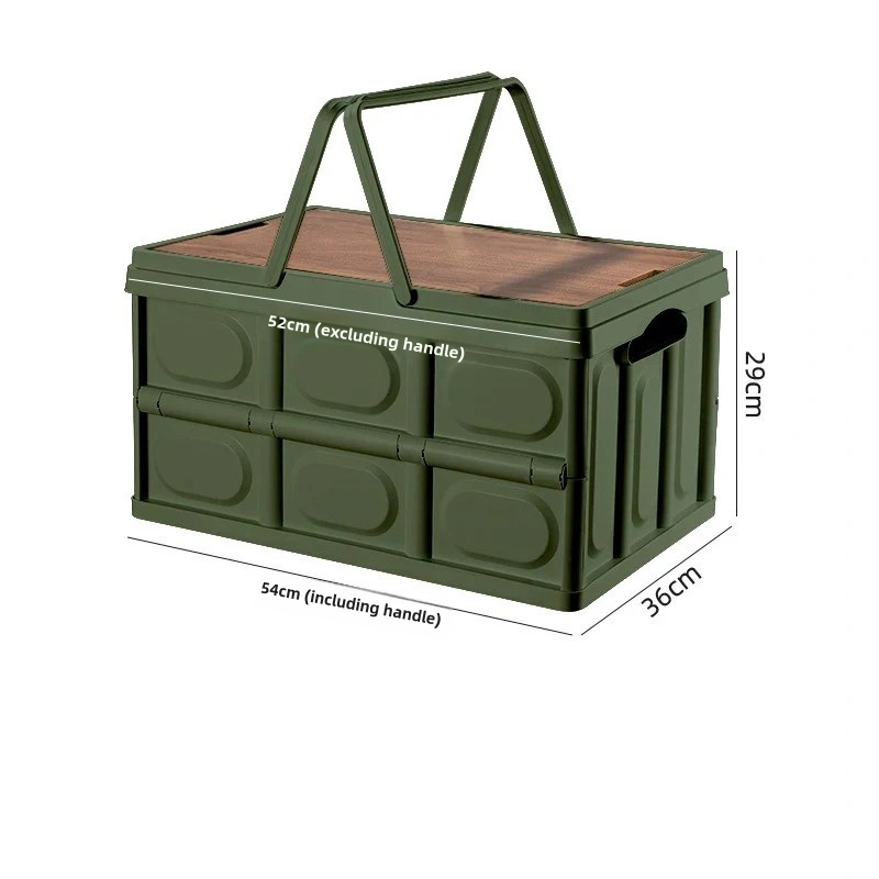 Portable Collapsible Storage Box with Lid - 30L/55L