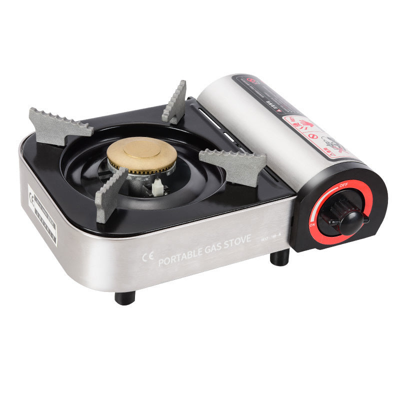 Mini Portable Butane Camping Stove - 2.1kW, Lightweight and Compact Design, Ideal for Outdoor Cooking