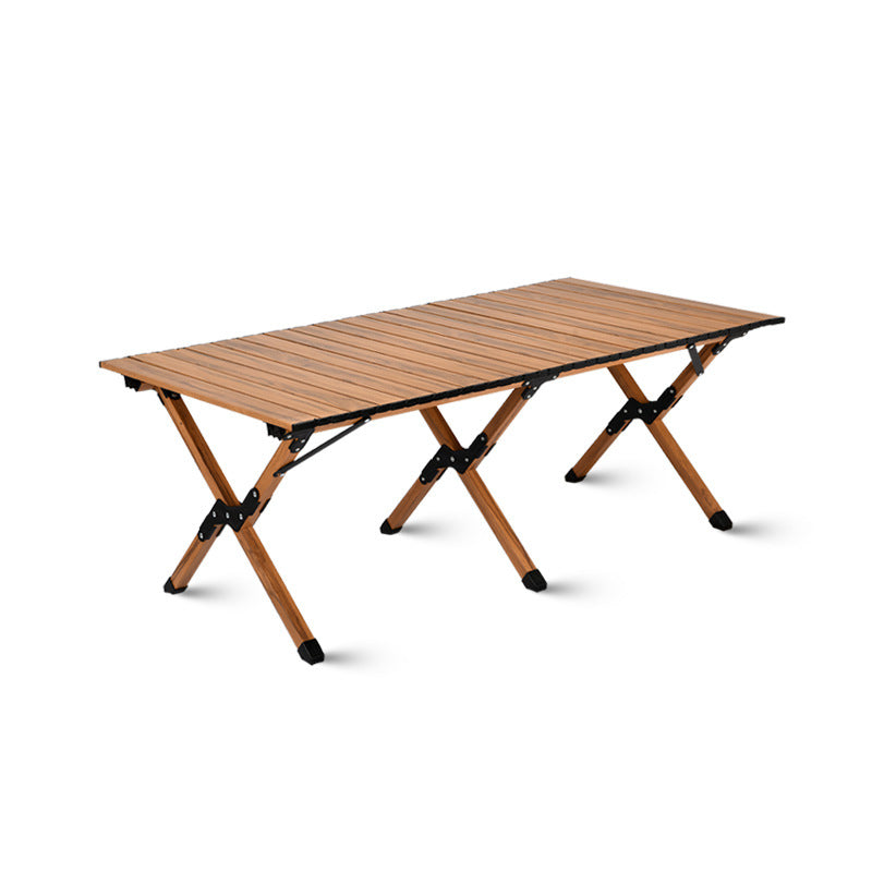 Carbon Steel Roll-Up Camping Table | Portable Outdoor Folding Picnic Table