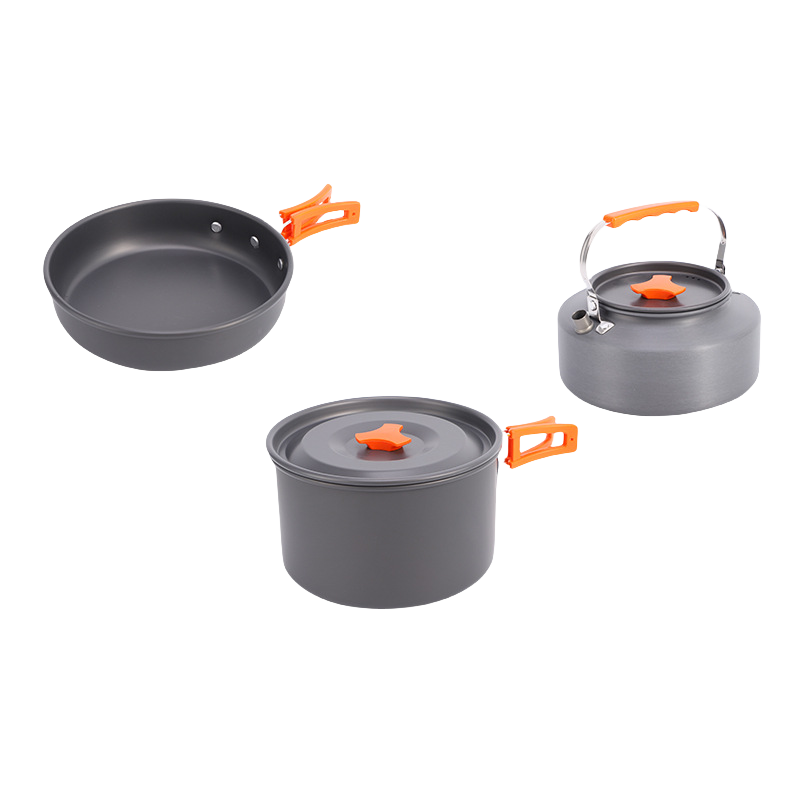 Outdoor Camping Cookware Set - Lightweight Pots, Kettles, Pans for Hiking & Backpacking