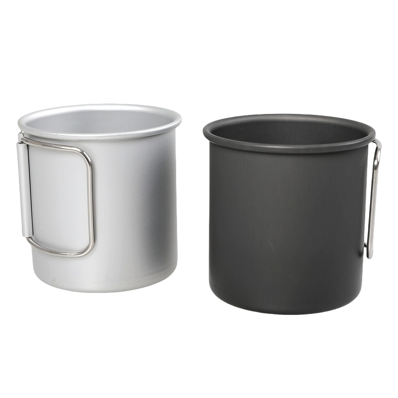 Folding Aluminum Camping Mug - 300ml, Durable and Lightweight