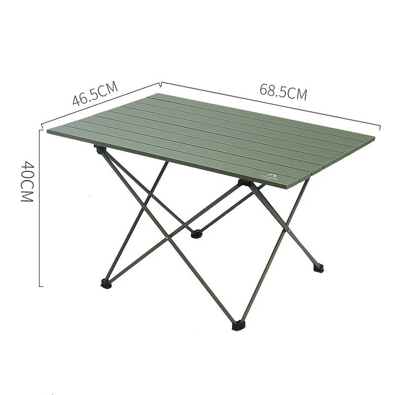 Mini Outdoor Foldable Aluminum Alloy Camping Table - Lightweight Portable Roll-Up Design